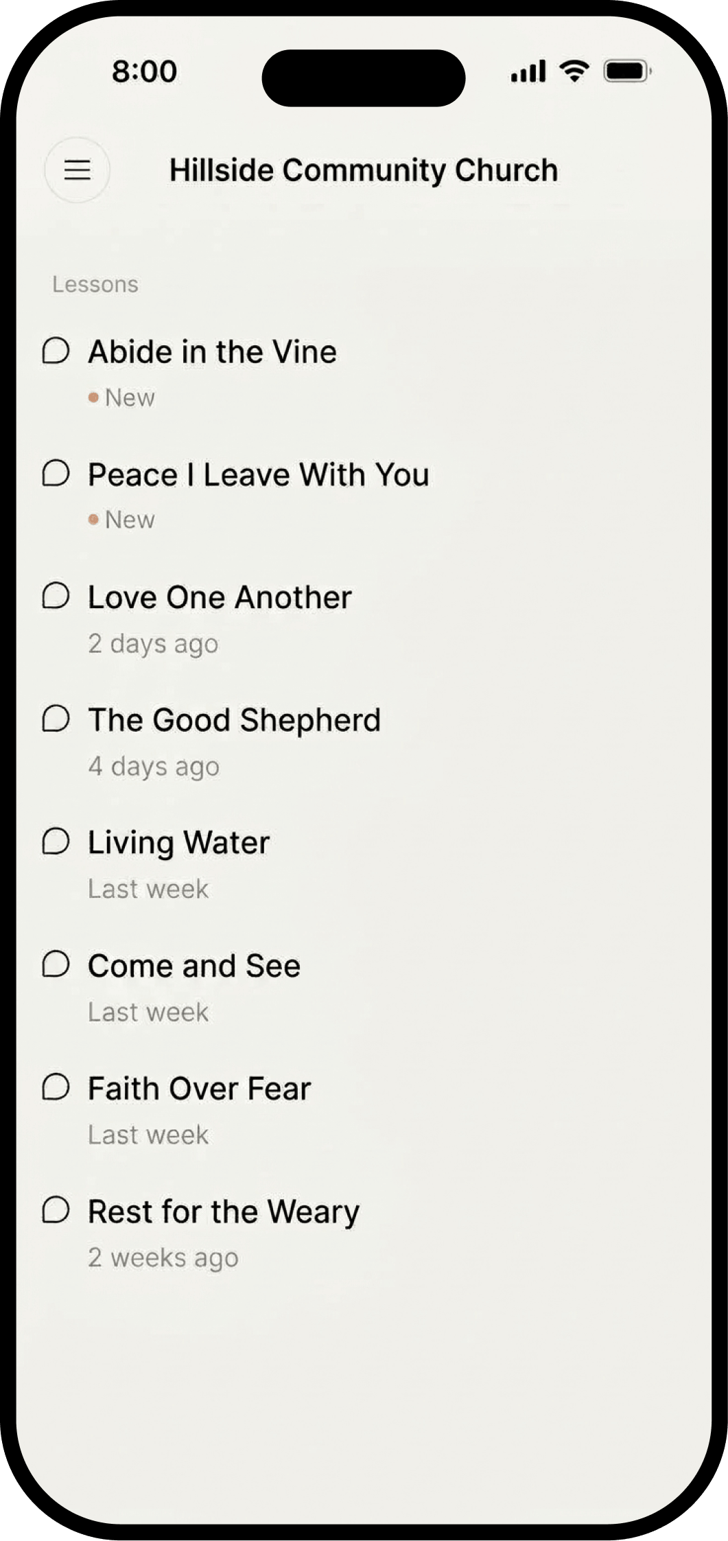 A church's lessons in the Aspiro app